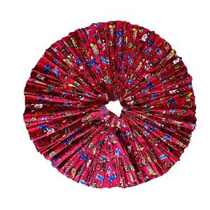 90's girls boot print tiered circle skirt